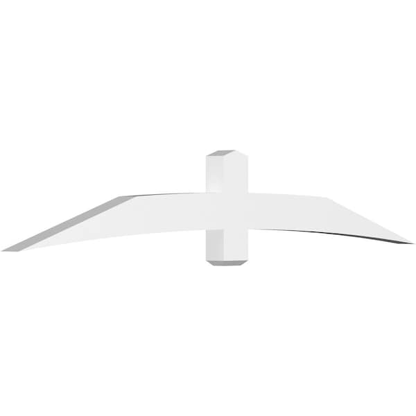 Ekena Millwork Bellingham Architectural Grade PVC Gable Bracket, 96"W x 16"H x 4"D x 6"F, 4/12 Pitch GBP096X16X0406BEL00 - main